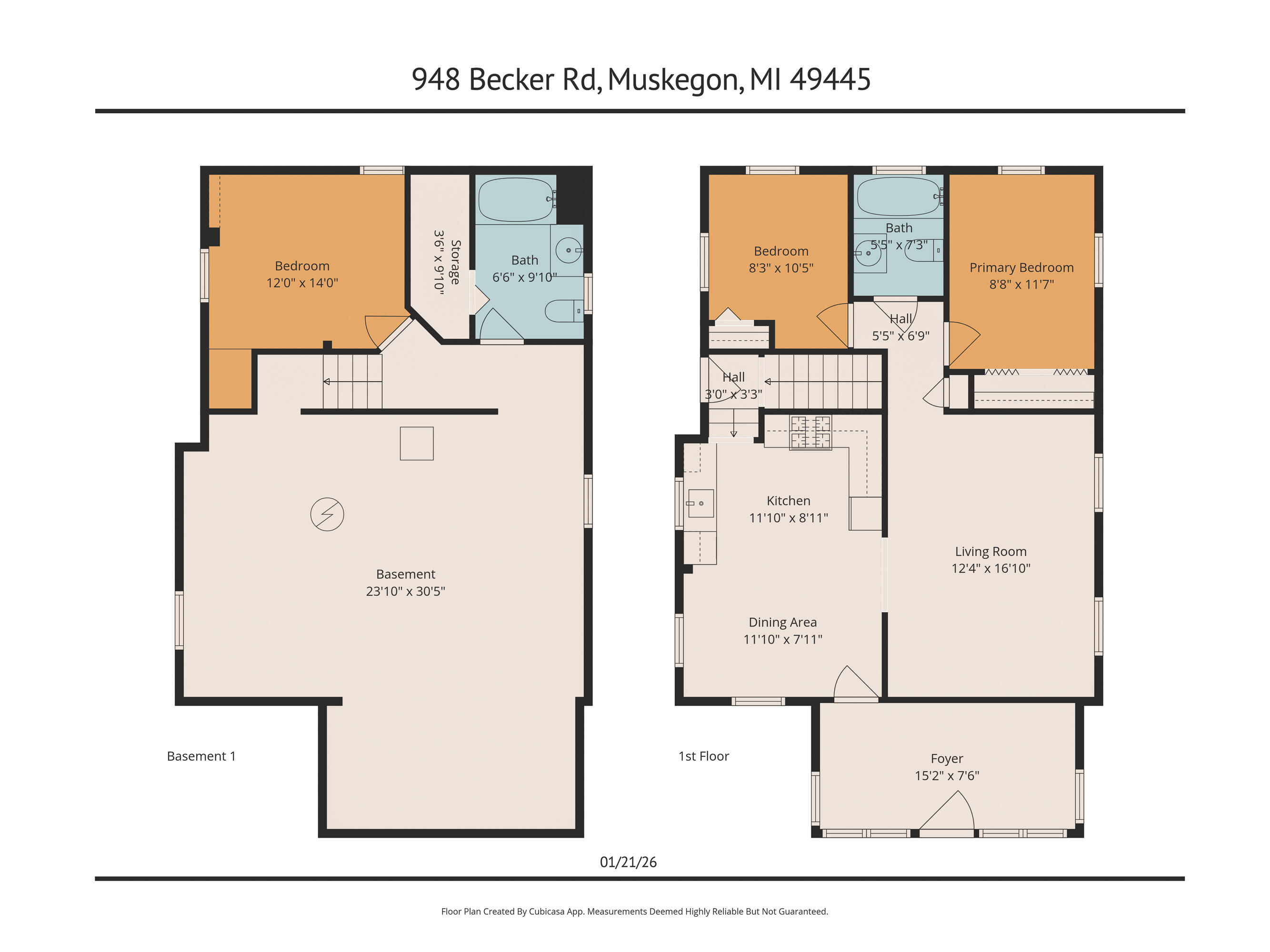 948 Becker Road Muskegon, MI 49445 - Photo 5 of 35 1-948 Becker Rd FP-3