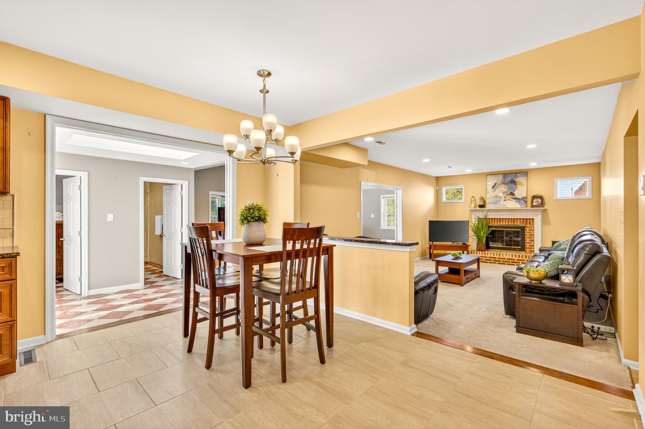 1520 Fairgrounds Road Hatfield, PA 19440 - Photo 19 of 52 a view of a dining room with furniture and a chandelier