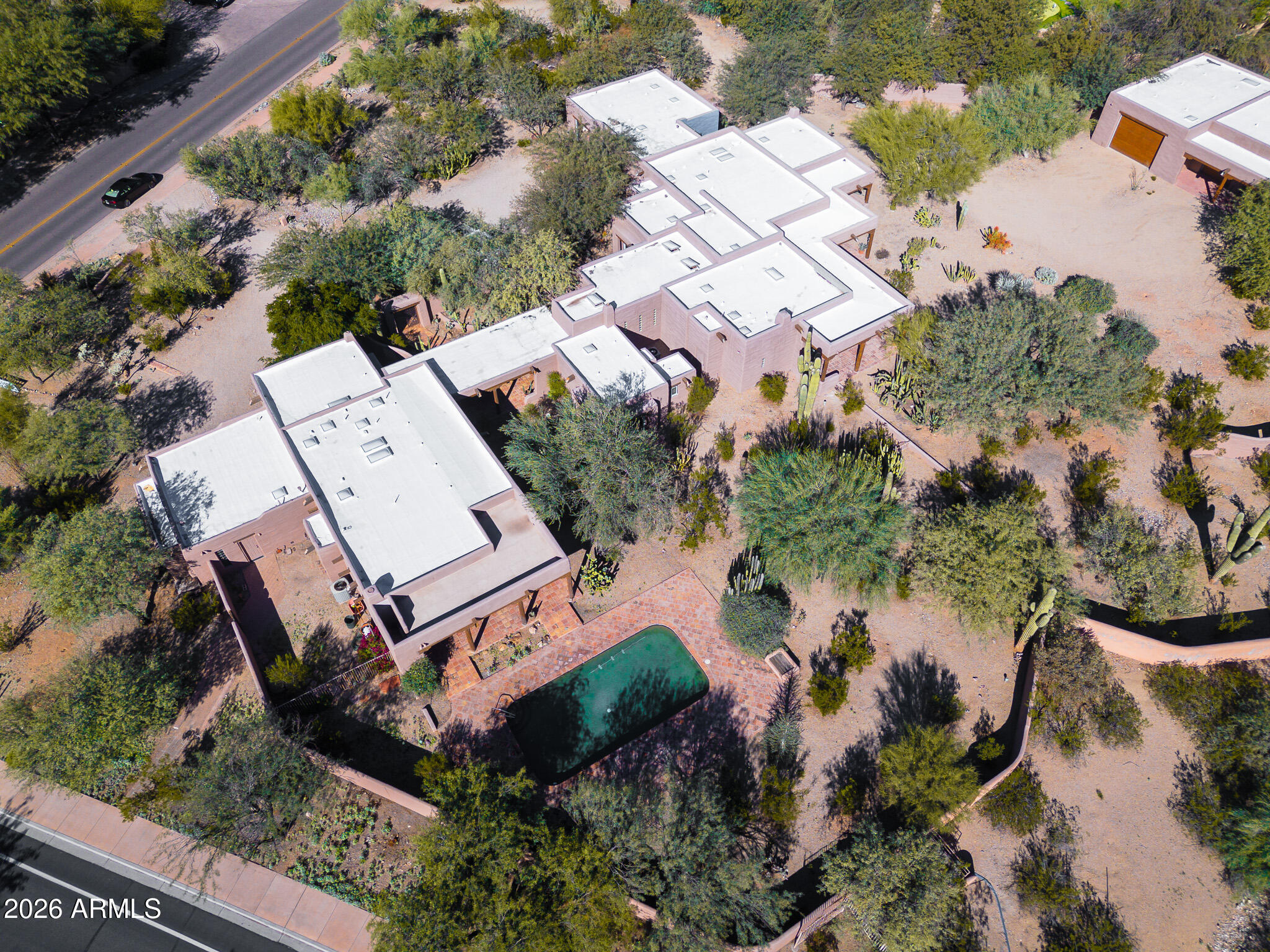 5507 North Palo Cristi Road Paradise Valley, AZ 85253 - Photo 3 of 41 an aerial view of a house with a yard