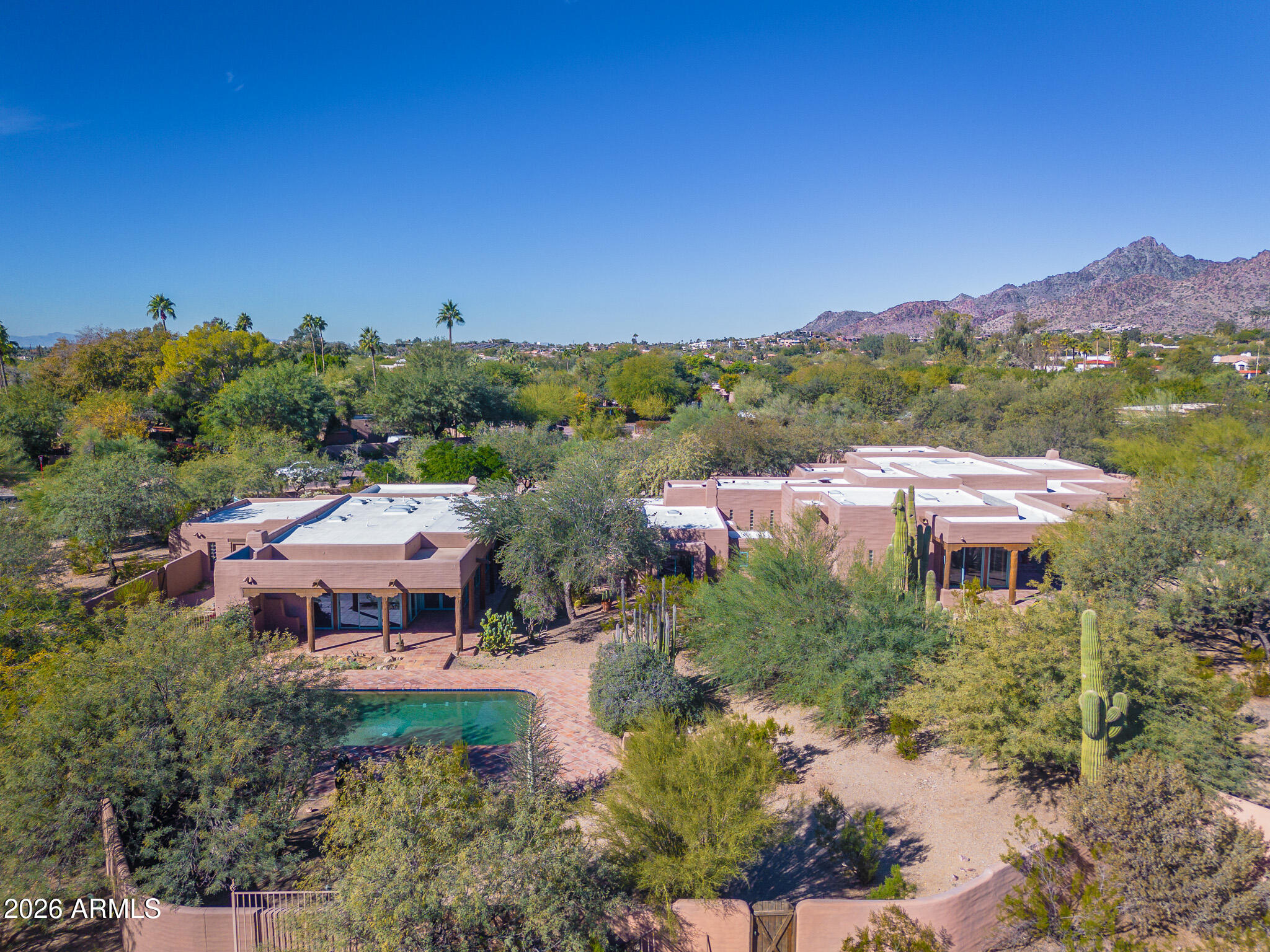 5507 North Palo Cristi Road Paradise Valley, AZ 85253 - Photo 39 of 41 a view of a town with mountains in the background