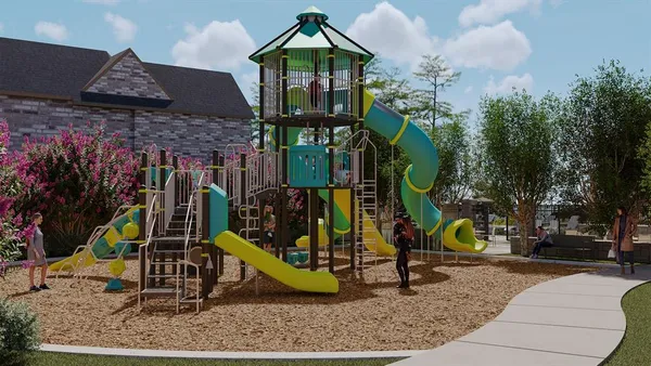 a picture of a wall with a white building