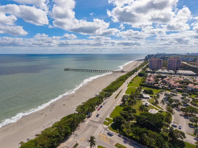 a view of a lake with a big yard