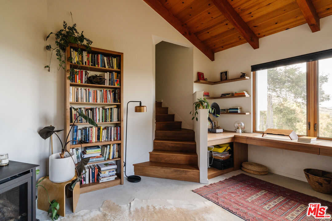 2002 Tuna Canyon Road Topanga, CA 90290 - Photo 35 of 70 a view of a livingroom with furniture and staircase
