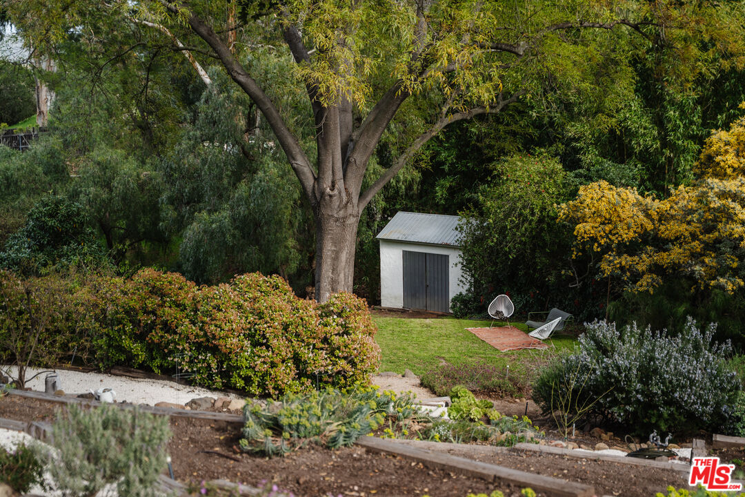 2002 Tuna Canyon Road Topanga, CA 90290 - Photo 46 of 70 a view of a garden with a tree