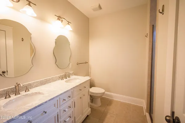 a view of an entryway with a table