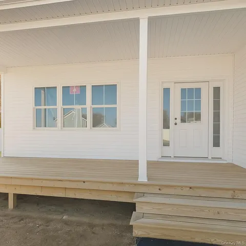 a view of front door of house