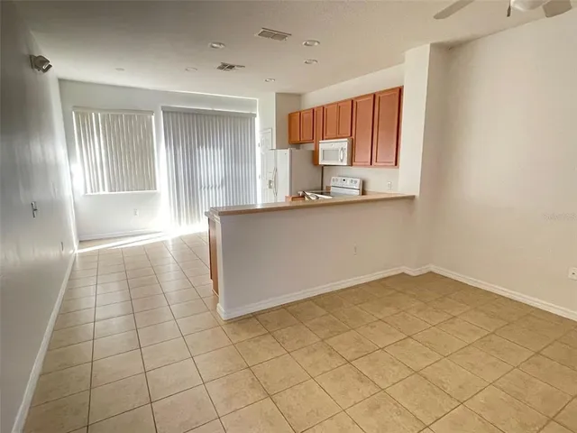 a view of kitchen and window