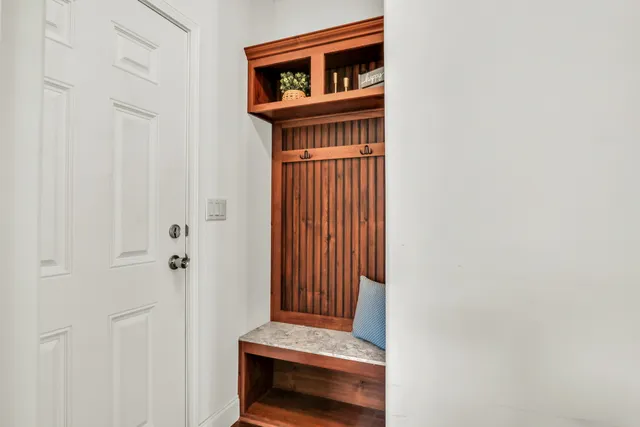 a view of front door of house