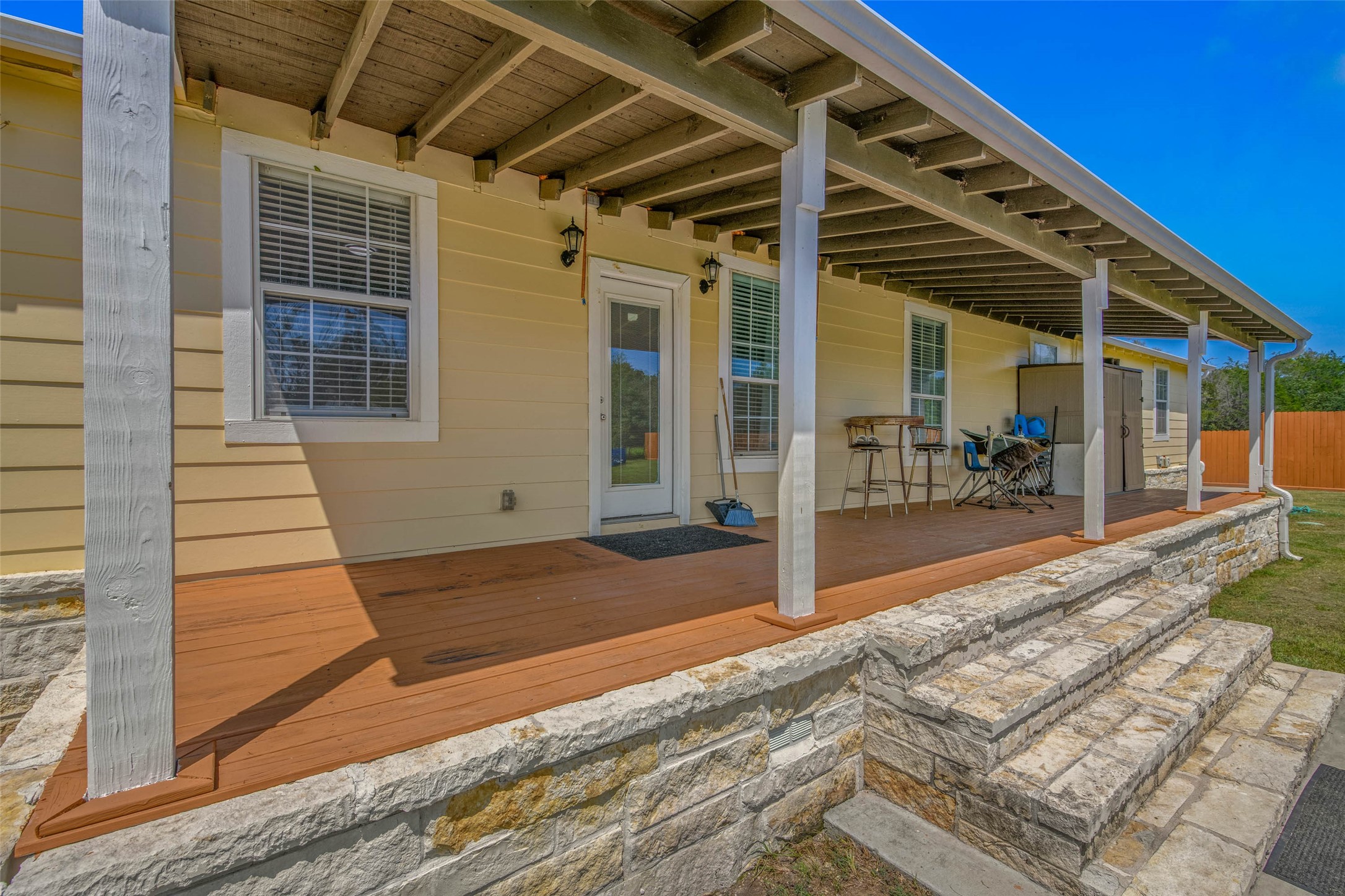 3876 Hummingbird Lane Bedias, TX 77831 - Photo 24 of 29 a view of porch with patio