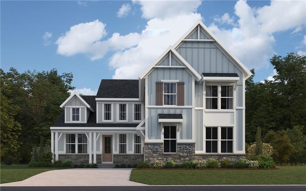 229 Kerr Way Hoschton, GA 30548 - Photo 1 of 9 a view of a big house with a big yard and potted plants