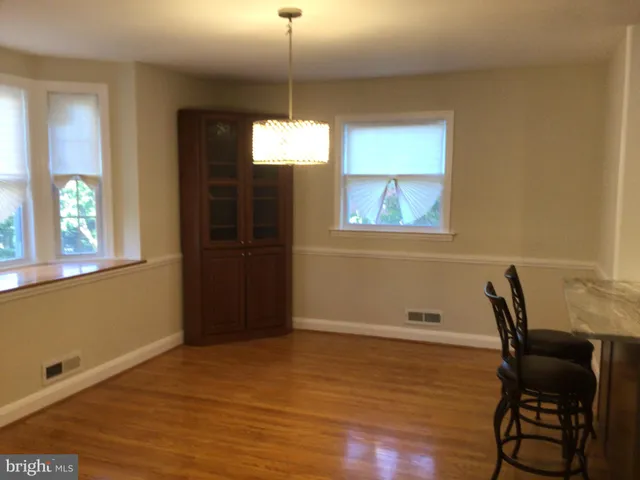 a view of a room that has a window