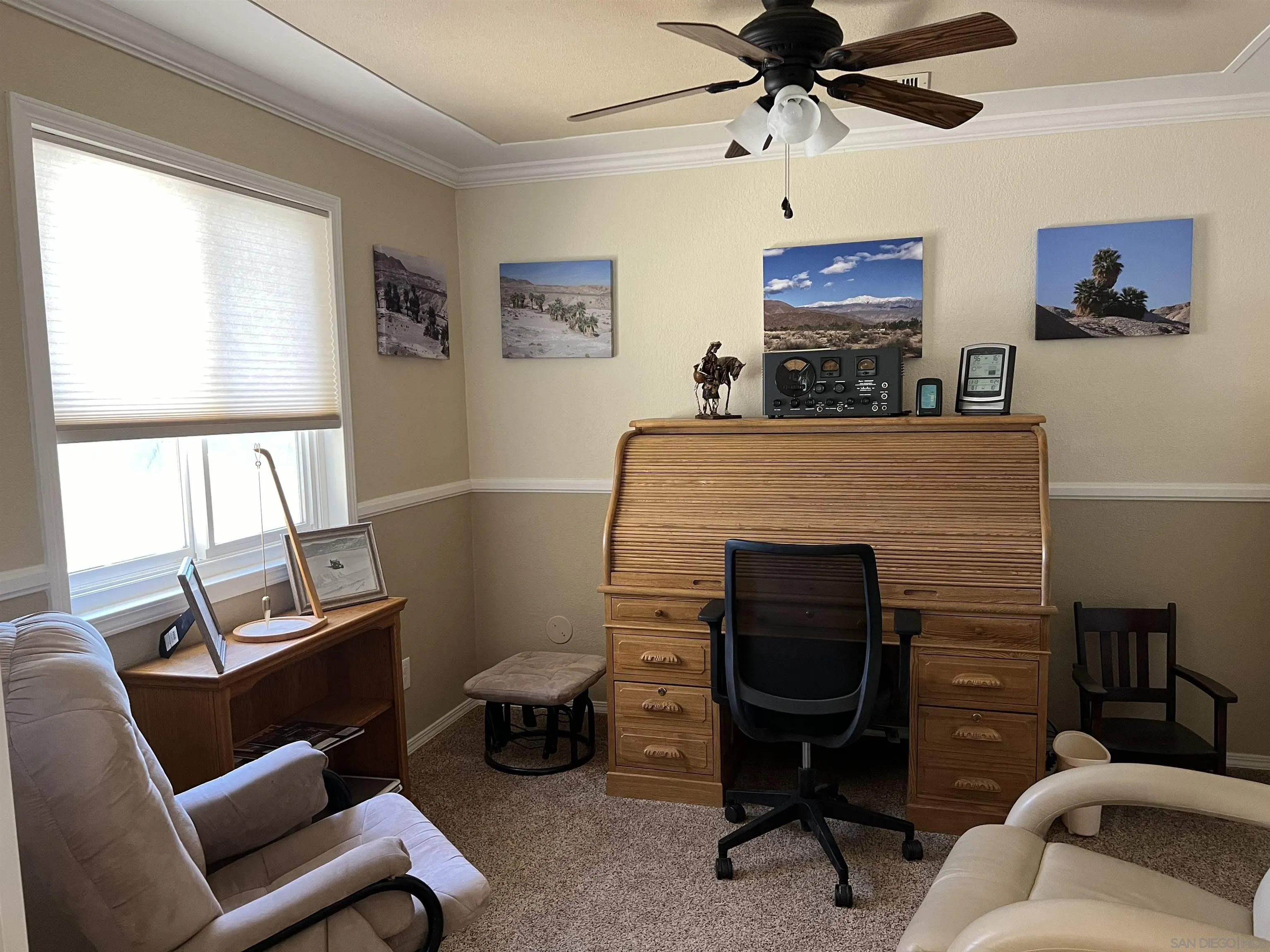 2960 Frying Pan Road Borrego Springs, CA 92004 - Photo 19 of 28 a living room with furniture and a fireplace