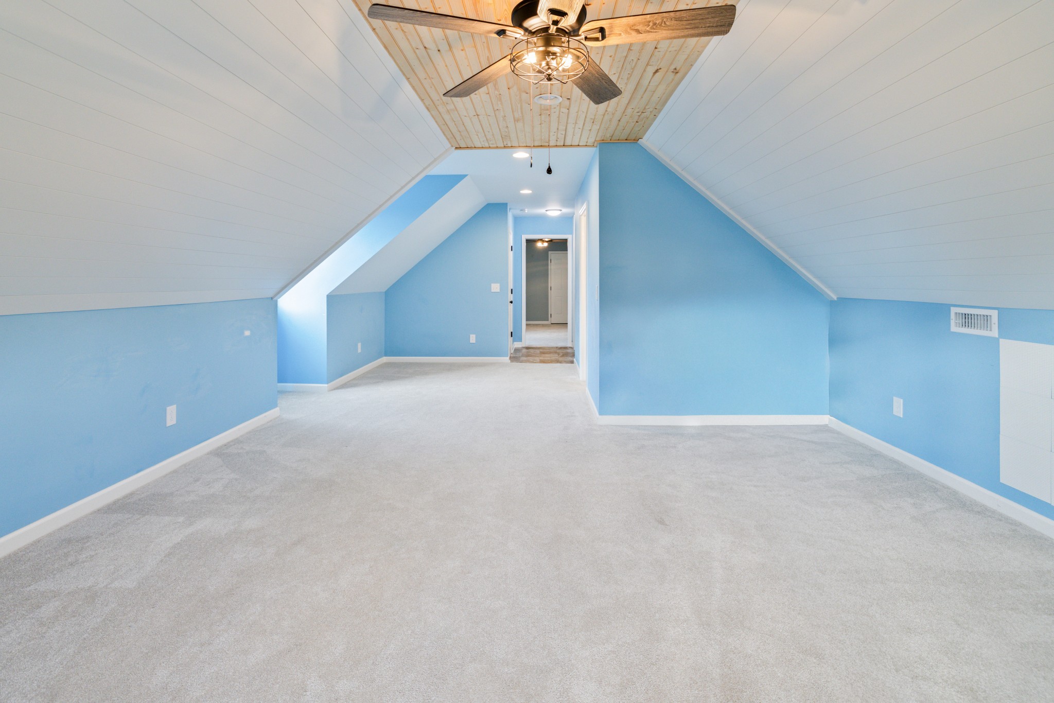 109 Lafayette Rockvale, TN 37153 - Photo 35 of 43 a view of a livingroom with a ceiling fan and staircase