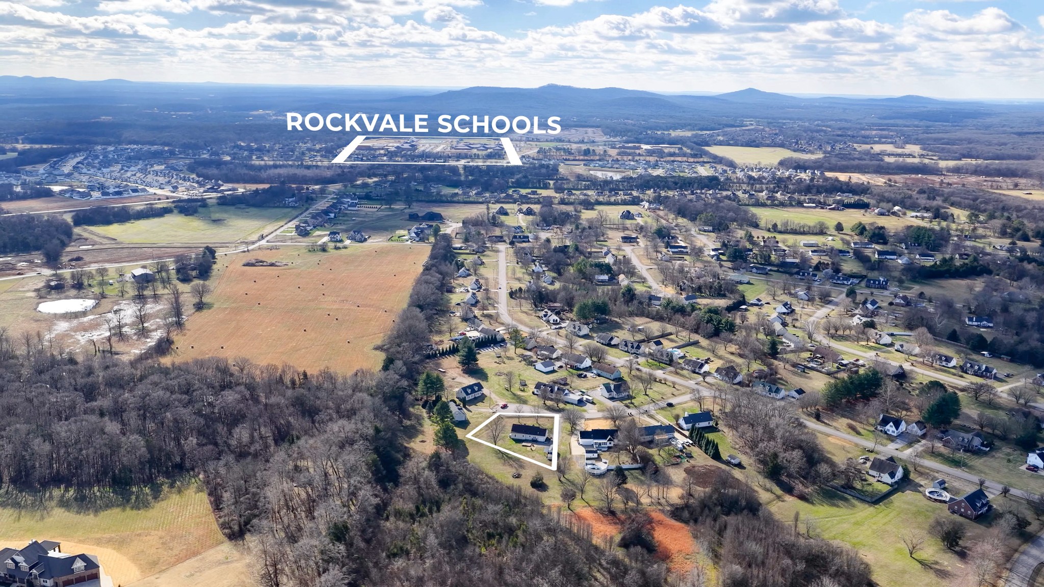 109 Lafayette Rockvale, TN 37153 - Photo 4 of 43 an aerial view of residential building and lake