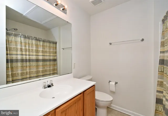 a view of outdoor space with signage and flags