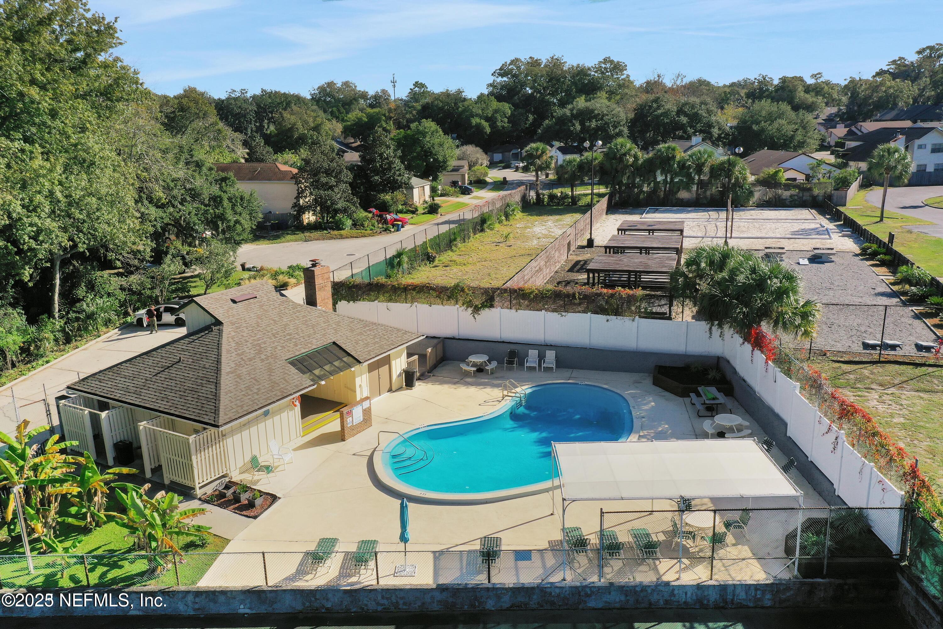 5455 Spring Brook Road Jacksonville, FL 32277 - Photo 20 of 21 an aerial view of a house having yard
