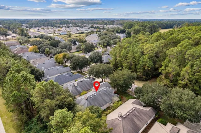 a house view with a garden space