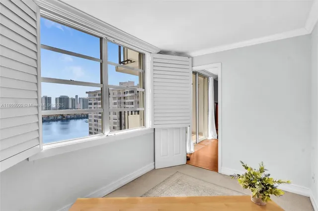 a view of a city with tall buildings