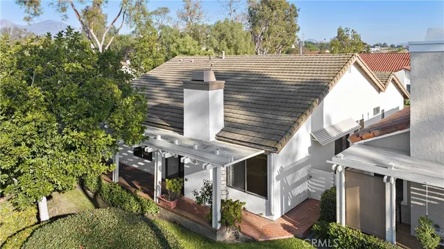 a view of a house with a balcony