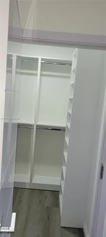 a close view of closet