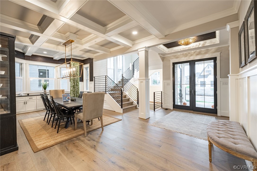 3508 Ormiston Grove Circle Henrico, VA 23233 - Photo 6 of 50 a view of a dining room with furniture window and wooden floor