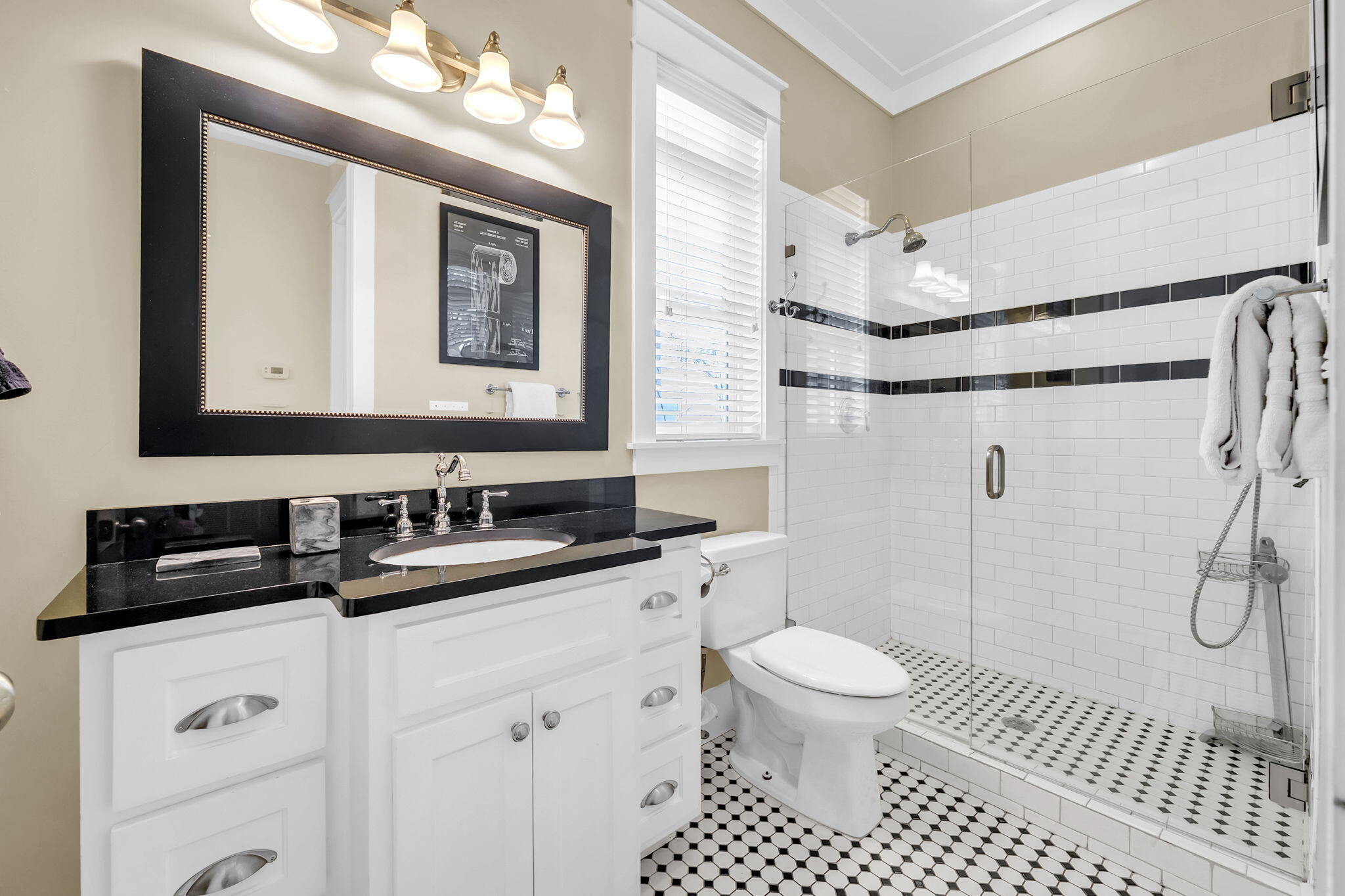 48 Cast Net Lane Seacrest, FL 32461 - Photo 9 of 41 a bathroom with a sink a toilet a mirror and shower