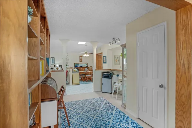 a view of a kitchen with appliances