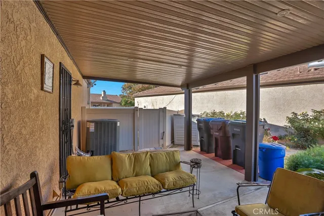 a view of a couches in the patio