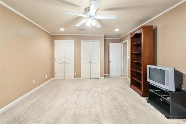 a building outdoor space with patio furniture