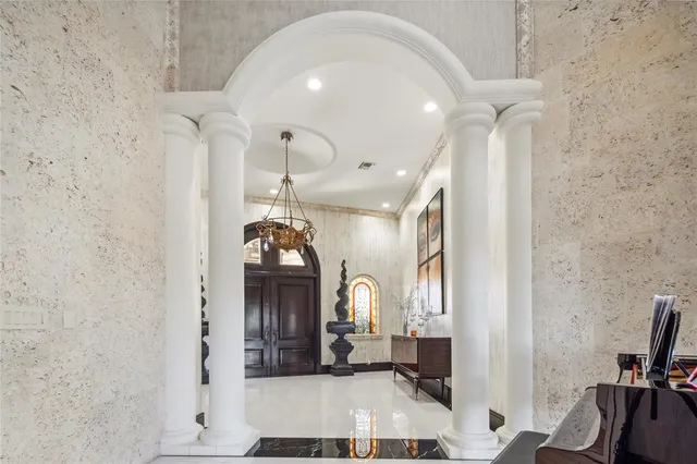a view of living room and kitchen with furniture
