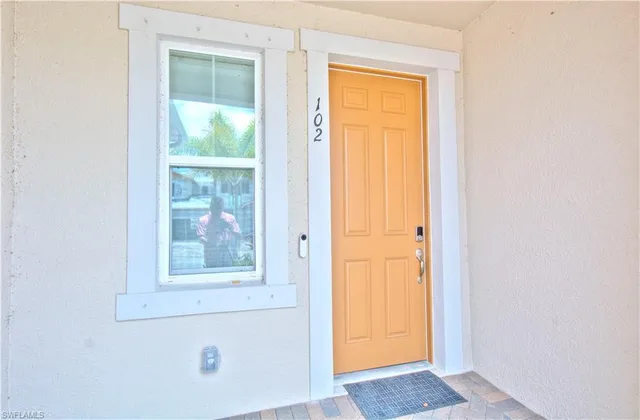 a view of front door