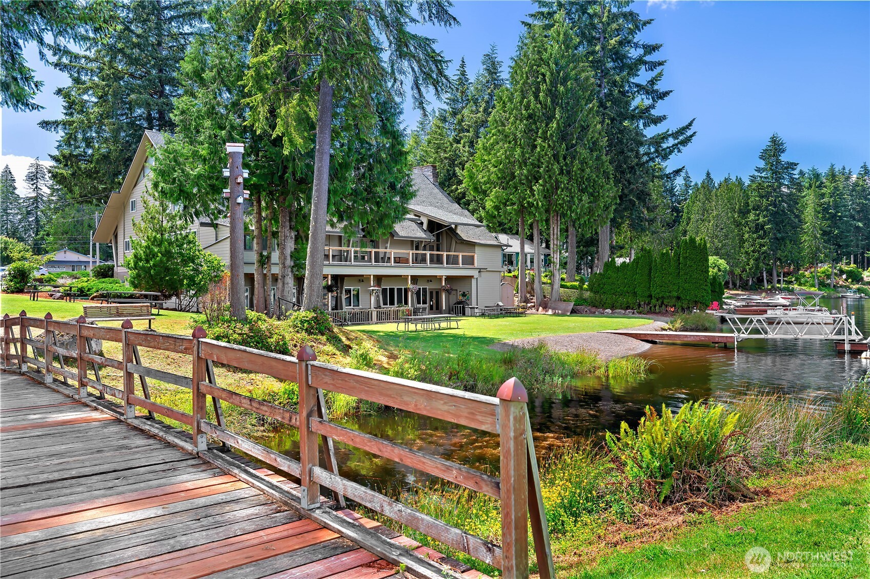 310 East Olde Lyme Road Shelton, WA 98584 - Photo 24 of 34 a view of a swimming pool with a patio