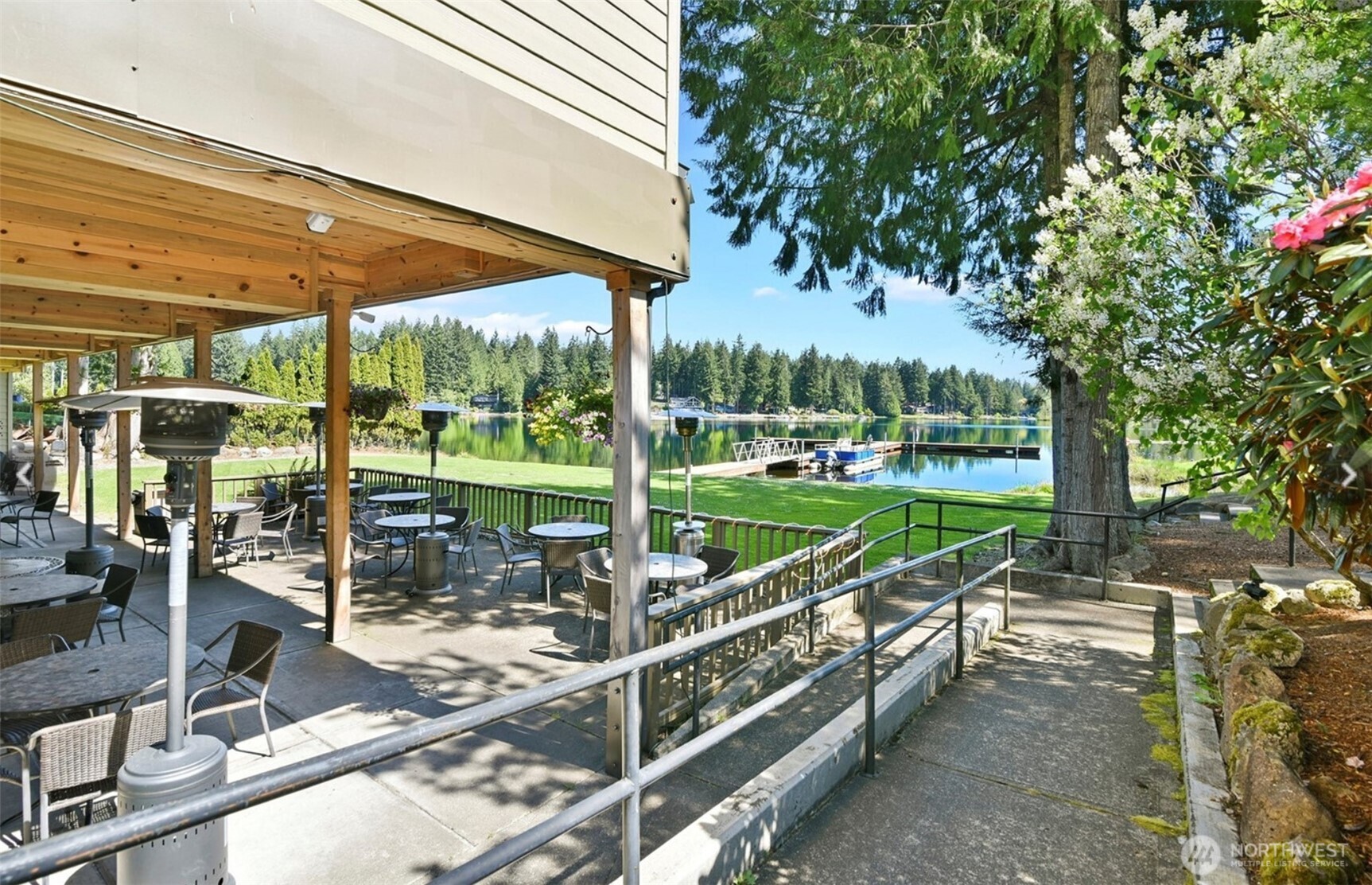 310 East Olde Lyme Road Shelton, WA 98584 - Photo 32 of 34 a view of a swimming pool with a patio