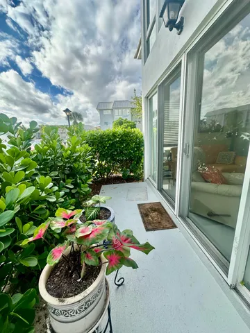 view of the potted plant in front of a house