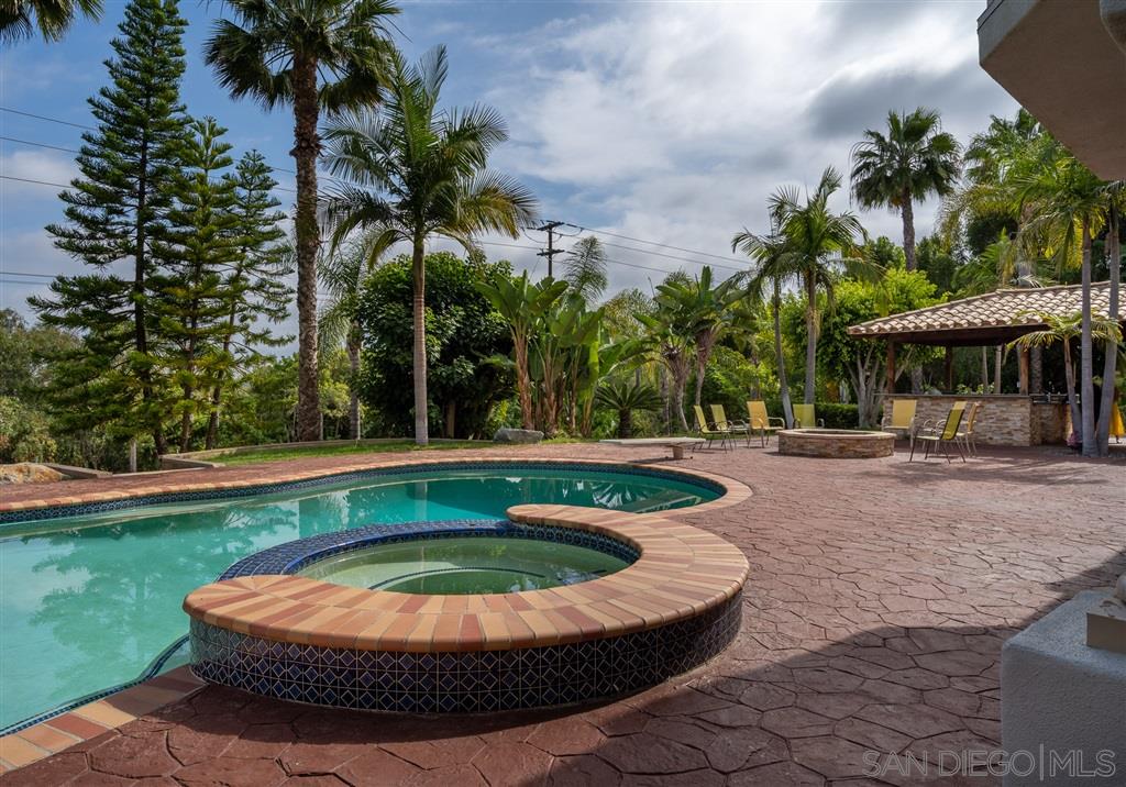 7302 Vista Rancho Court Rancho Santa Fe, CA 92091 - Photo 19 of 22 a view of a swimming pool with a patio