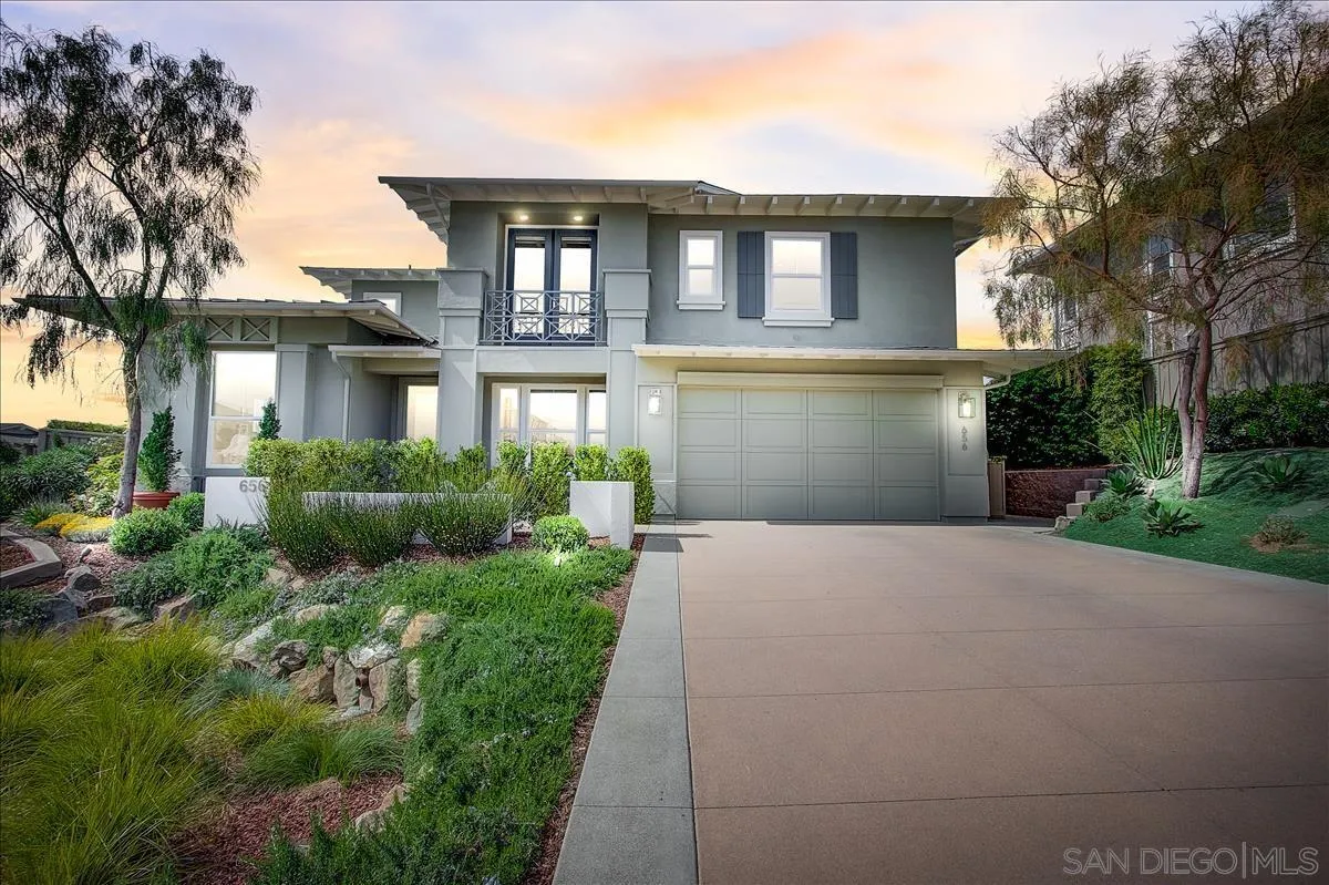 656 Jocelyn Way Encinitas, CA 92024 - Photo 2 of 35 a front view of a house with a garden and plants