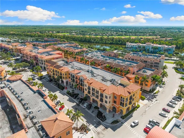 an aerial view of residential building with outdoor space