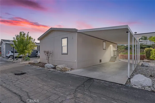 a backyard of a house