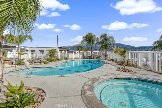 a view of a terrace with a lake