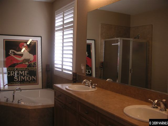 1730 River Gorge Court Reno, NV 89521 - Photo 6 of 9 a bathroom with a sink and a mirror