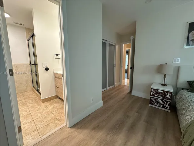 a view of livingroom with furniture and wooden floor