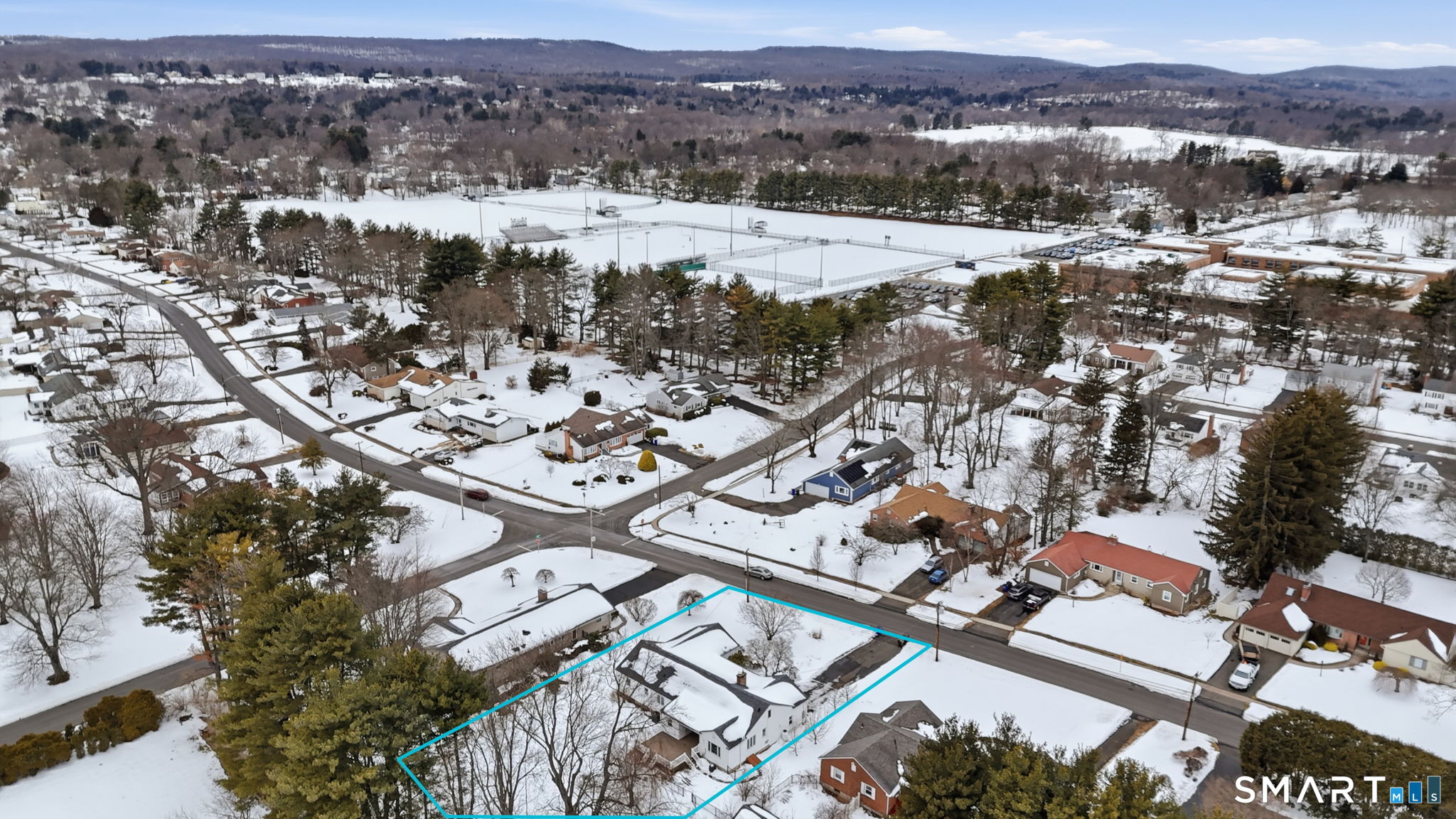 35 West Ridge Drive West Hartford, CT 06117 - Photo 38 of 38 an aerial view of residential building and parking space
