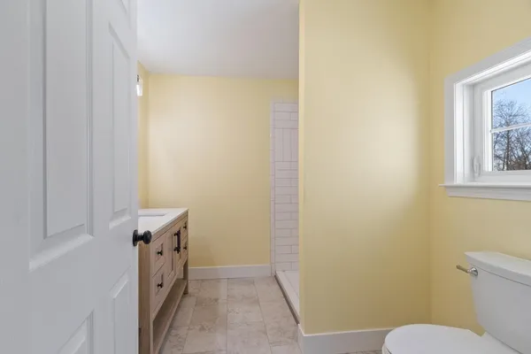 a bathroom with a toilet