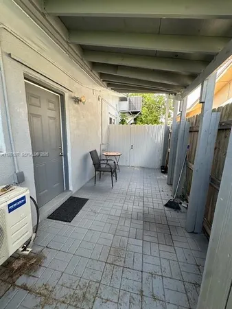 a view of outdoor space with seating area