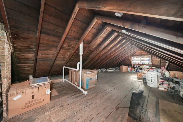 a view of a storage room