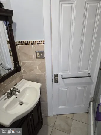 a view of bathroom with small window