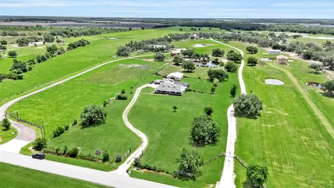 an aerial view of a football ground