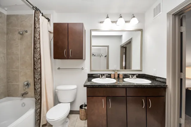a view of a granite countertop sink