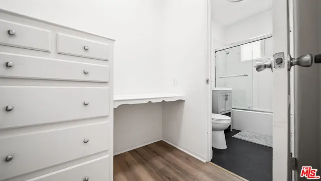 a view of bathroom with a toilet