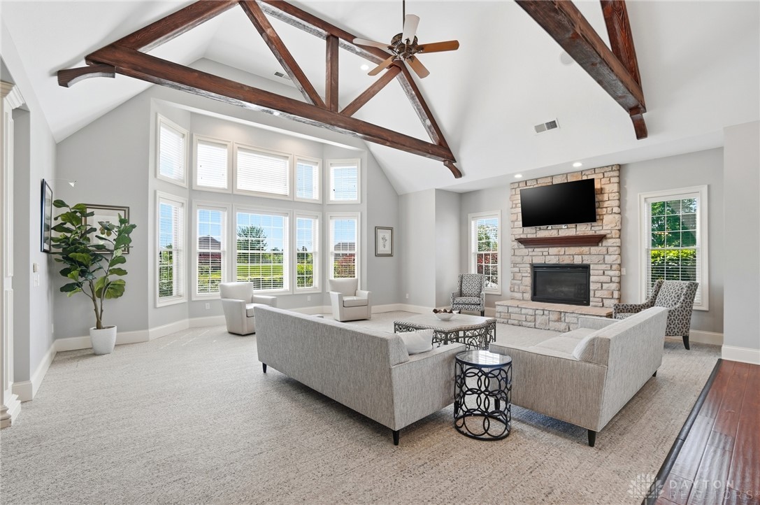 1247 Normandy Rue Dayton, OH 45458 - Photo 72 of 76 Club house great room with fireplace